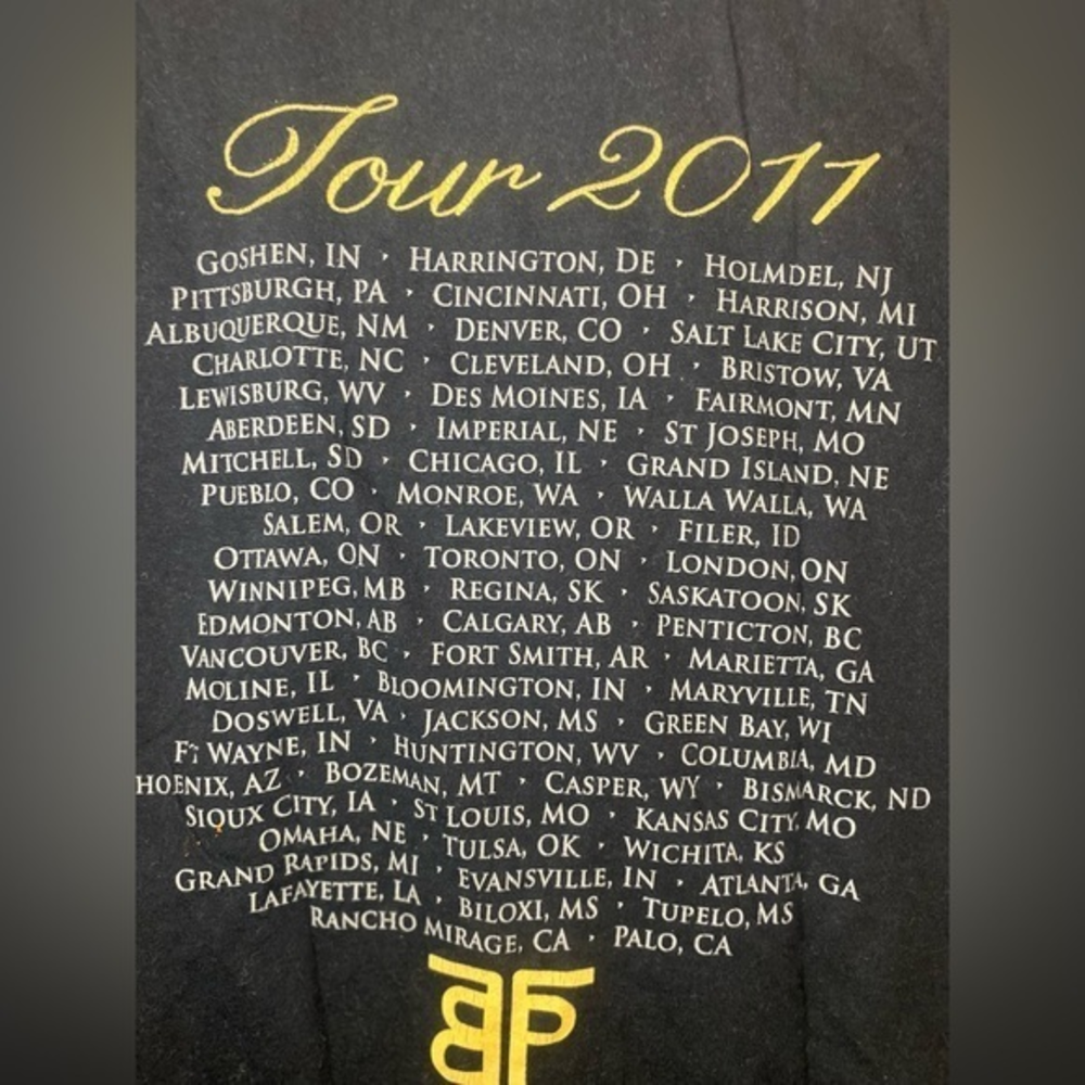 Tour T-Shirt from The Band Perry’s 2011 tour Size‎ M